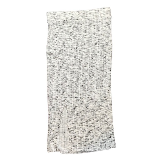ASOS Design Ribbed Column Knit Maxi‎ Skirt  Size 4 Grey White - Picture 3 of 5